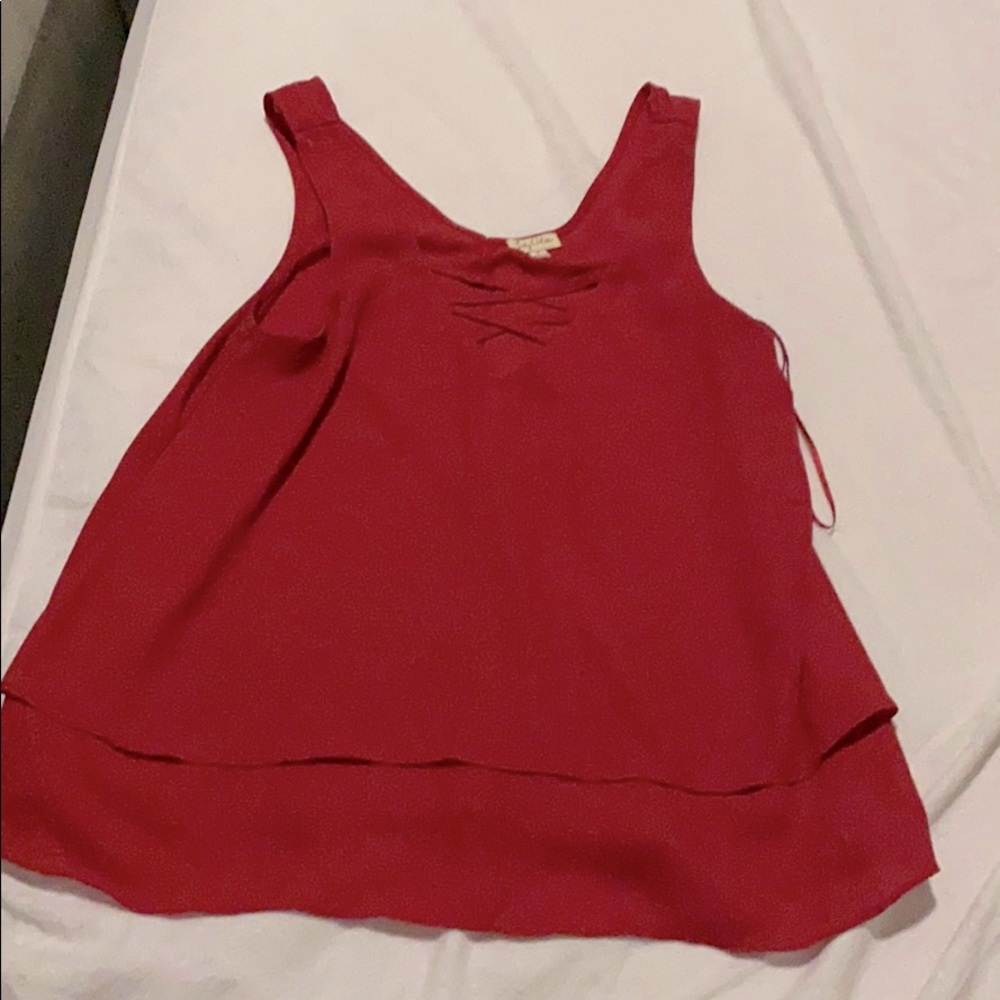 Red blouse
